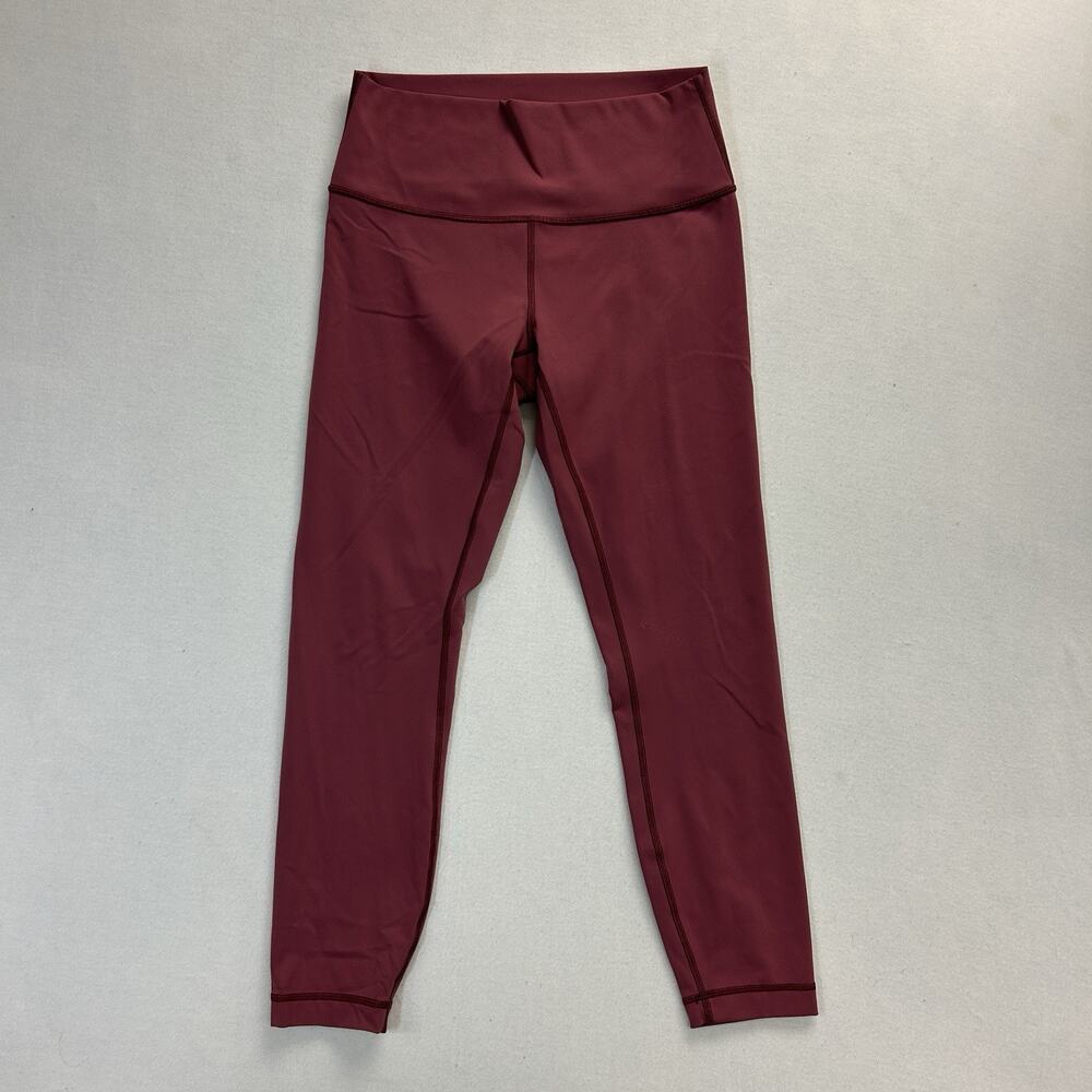 Lululemon Wunder Train High-Rise Tight 25" Women's 8 Leggings Burgundy Luxtreme